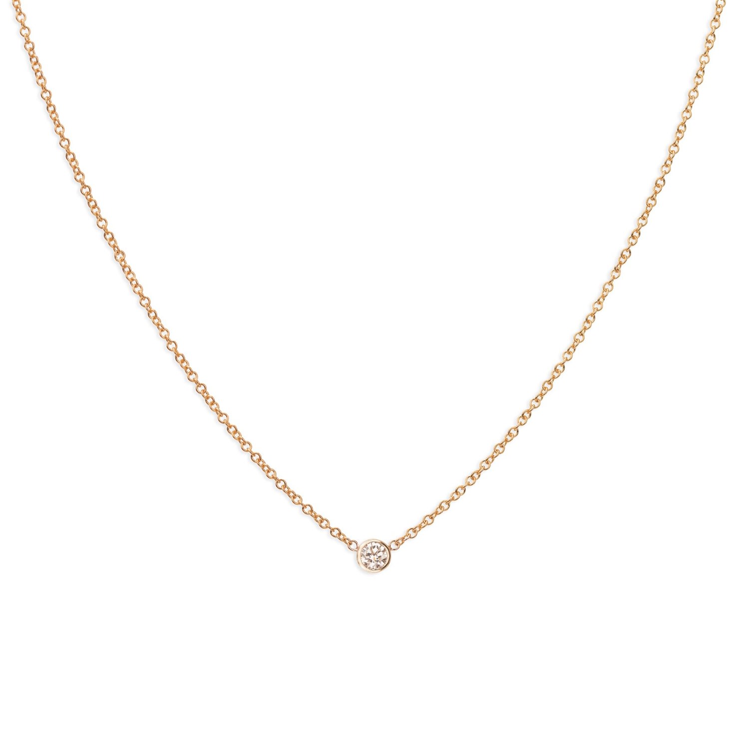 Maya Brenner Women's Diamond Layering Necklace - Rose Gold - 16" In Gold