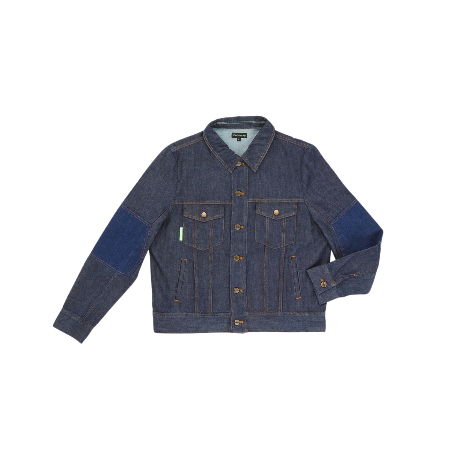 Kapture Blue Men's Denim Jacket In Blue