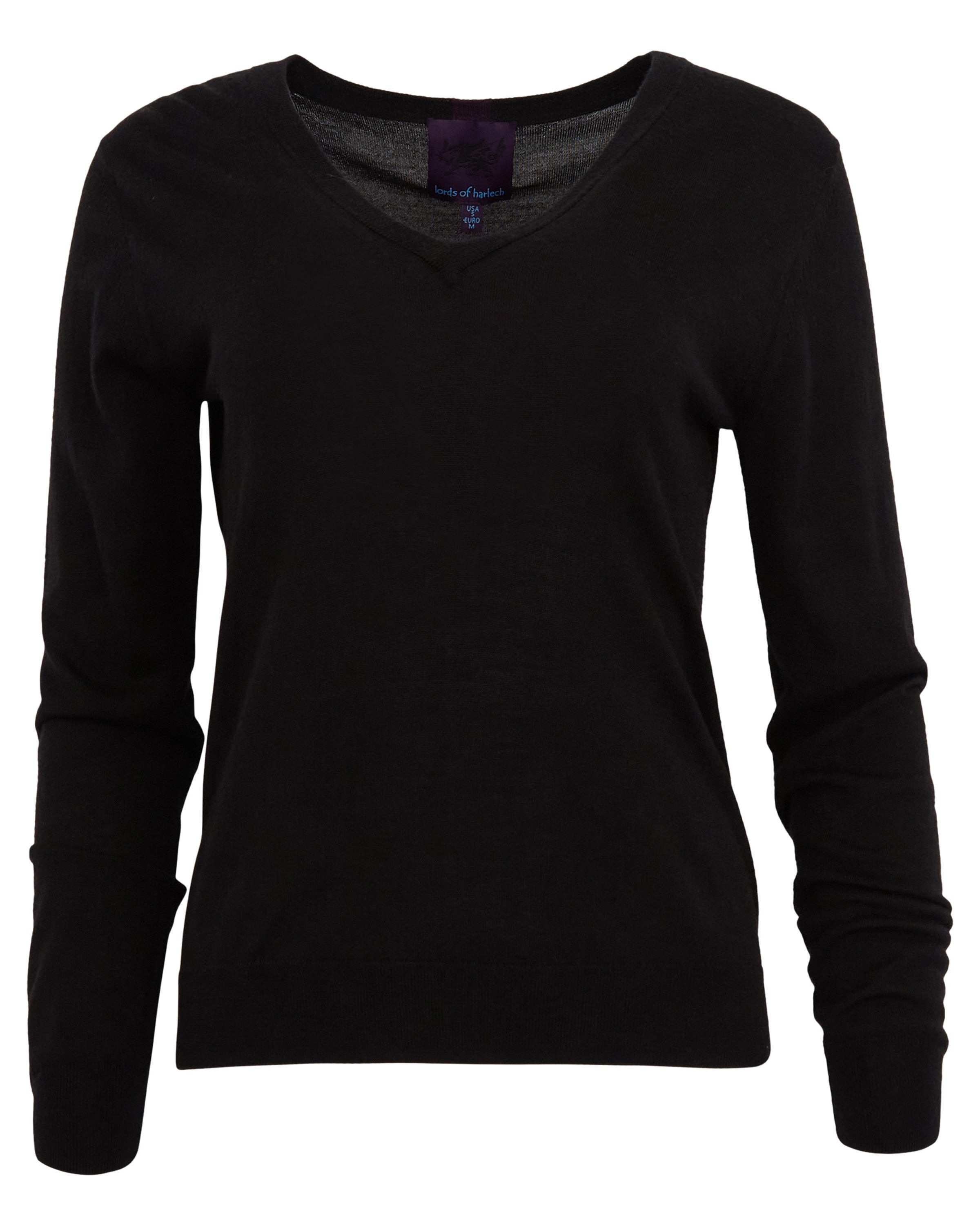 Lords Of Harlech Sasha V-neck Sweater In Black