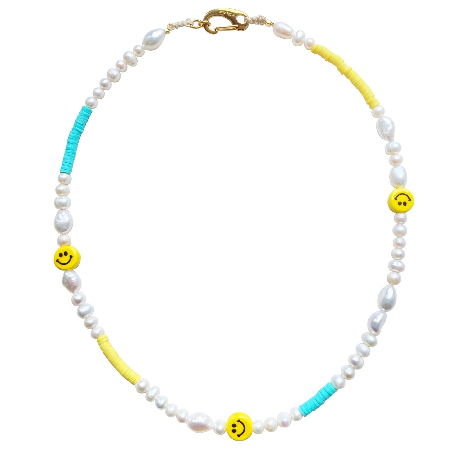 Women’s White / Yellow / Orange The Happy Necklace Smilla Brav