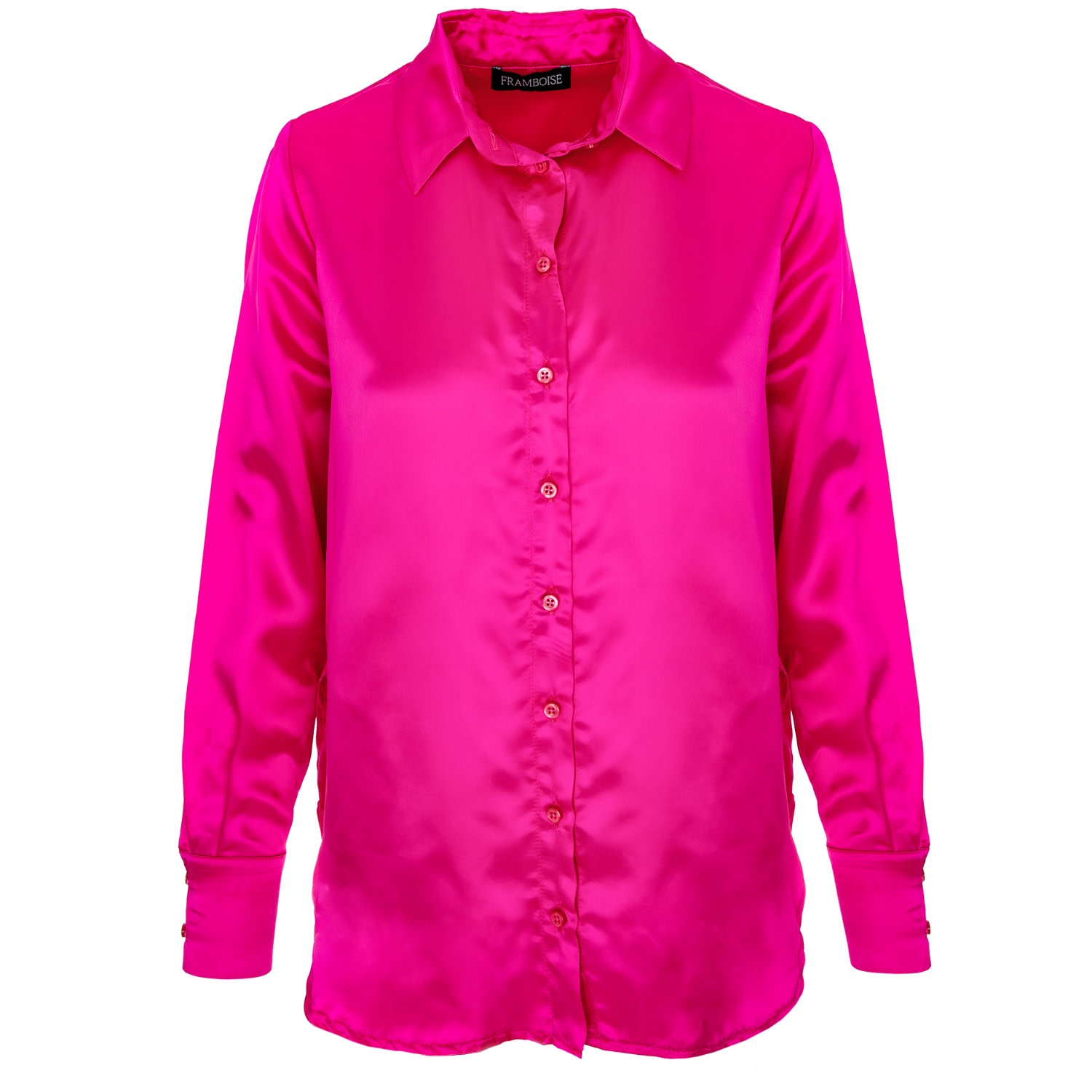 Women’s Pink / Purple Corina Pink Silk And Viscose Shirt Extra Small Framboise