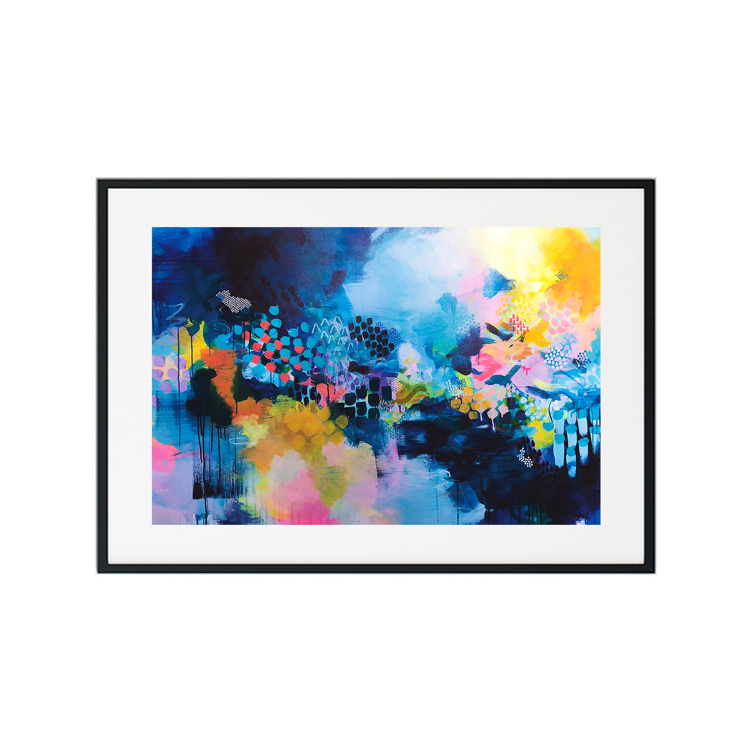 Blue Riviera- Abstract Print Jessica Slack Studio