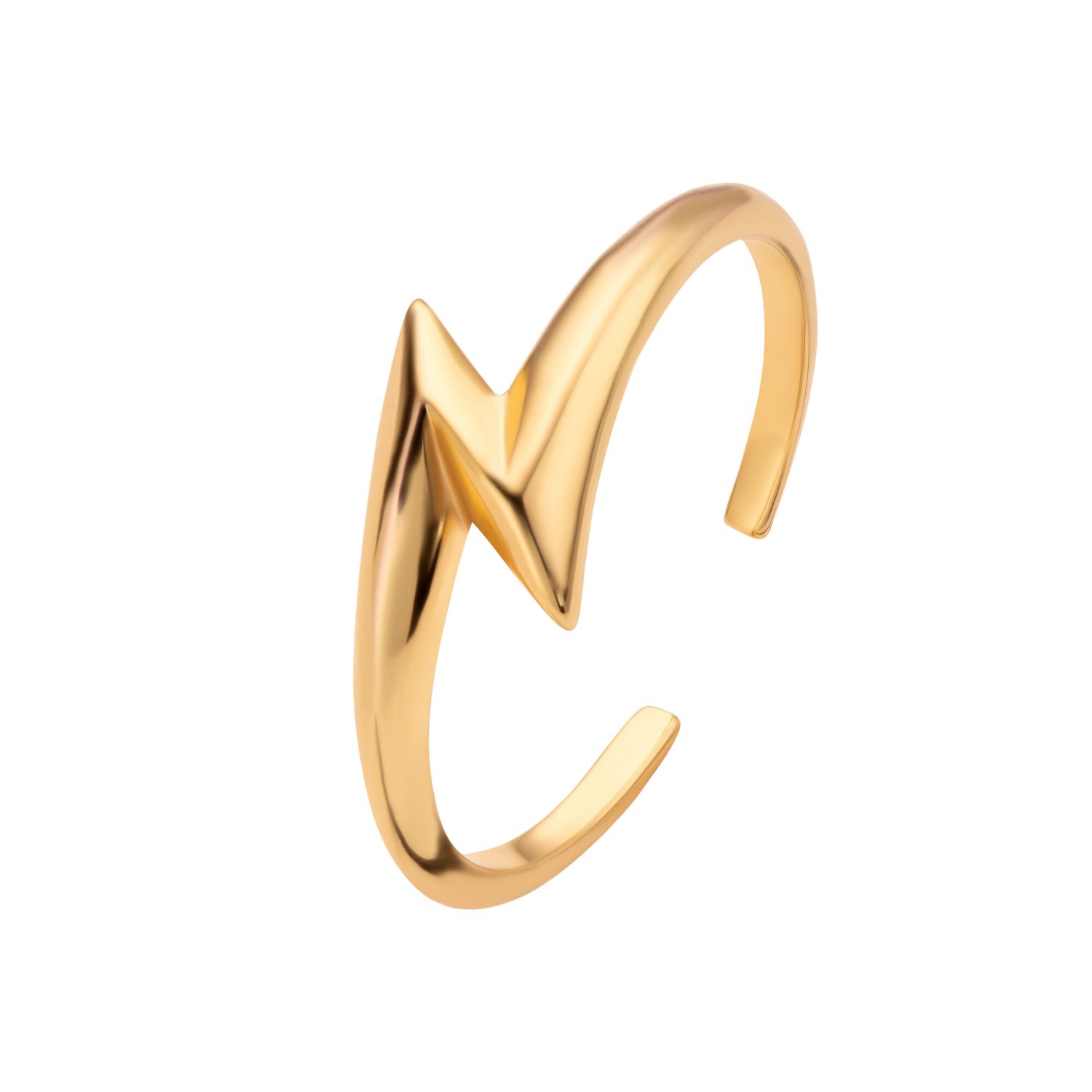 Scream Pretty Women's Gold Lightning Bolt Open Ring In Gold