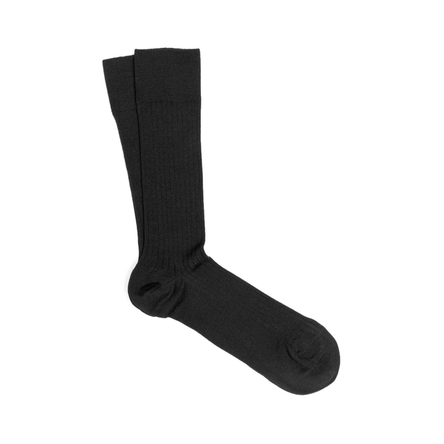 Men’s 3-Pack Scottish Lisle Cotton Socks Black Vicente Dalgado