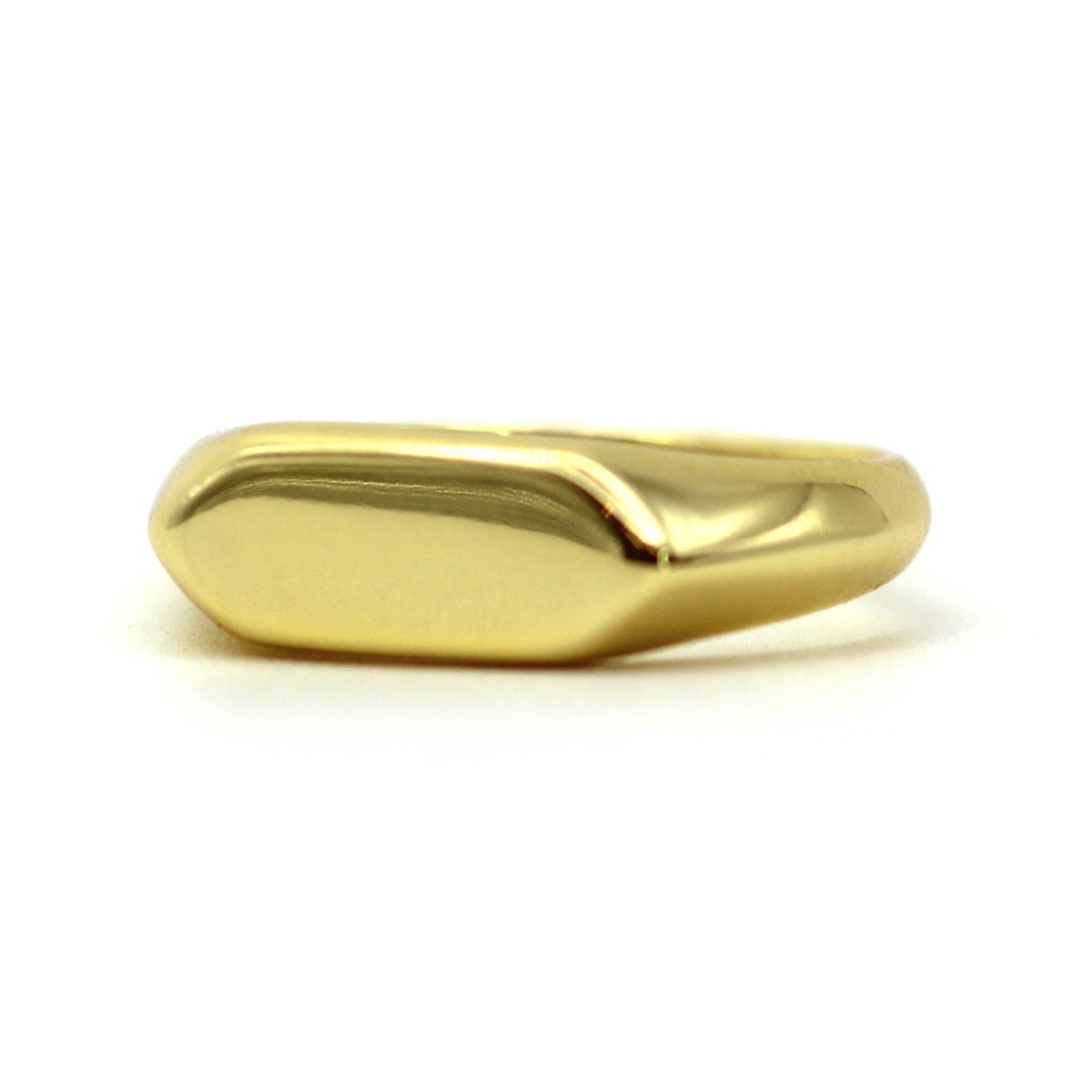 Men’s Bold Bar Signet Gold Ring Vicstonenyc Fine Jewelry