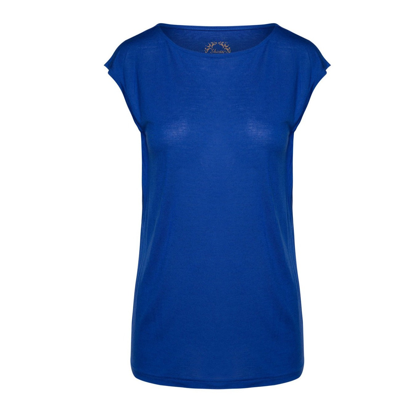 Women’s Blue Sleeveless Micromodal Cashmere Blend Top Large Conquista