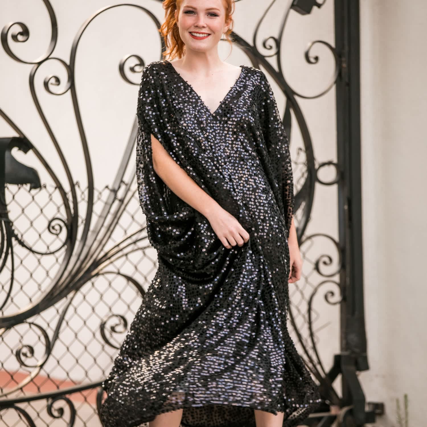 sequin caftan
