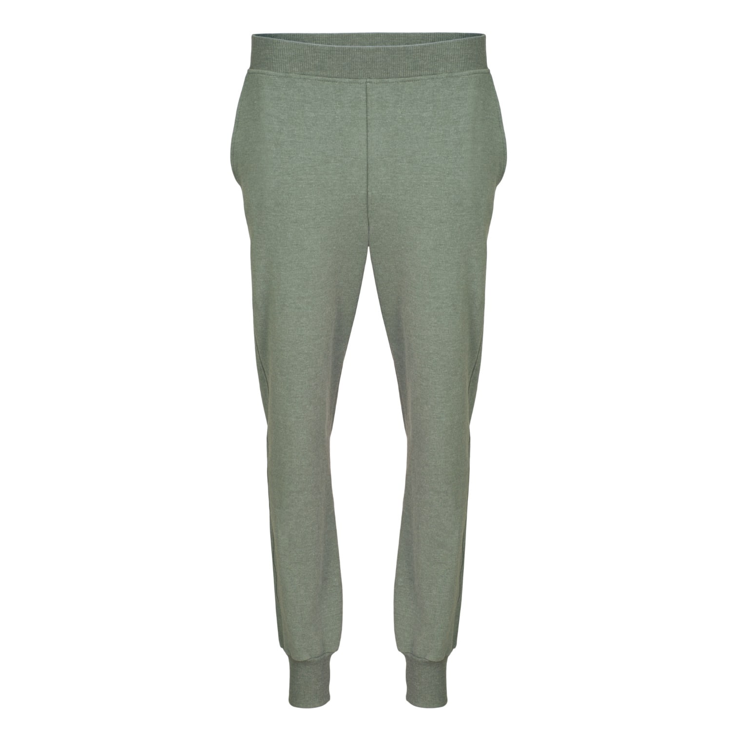 Oh!zuza Night&day Women's Green Melange Lounge Pant Tracksuit Bottom In Green