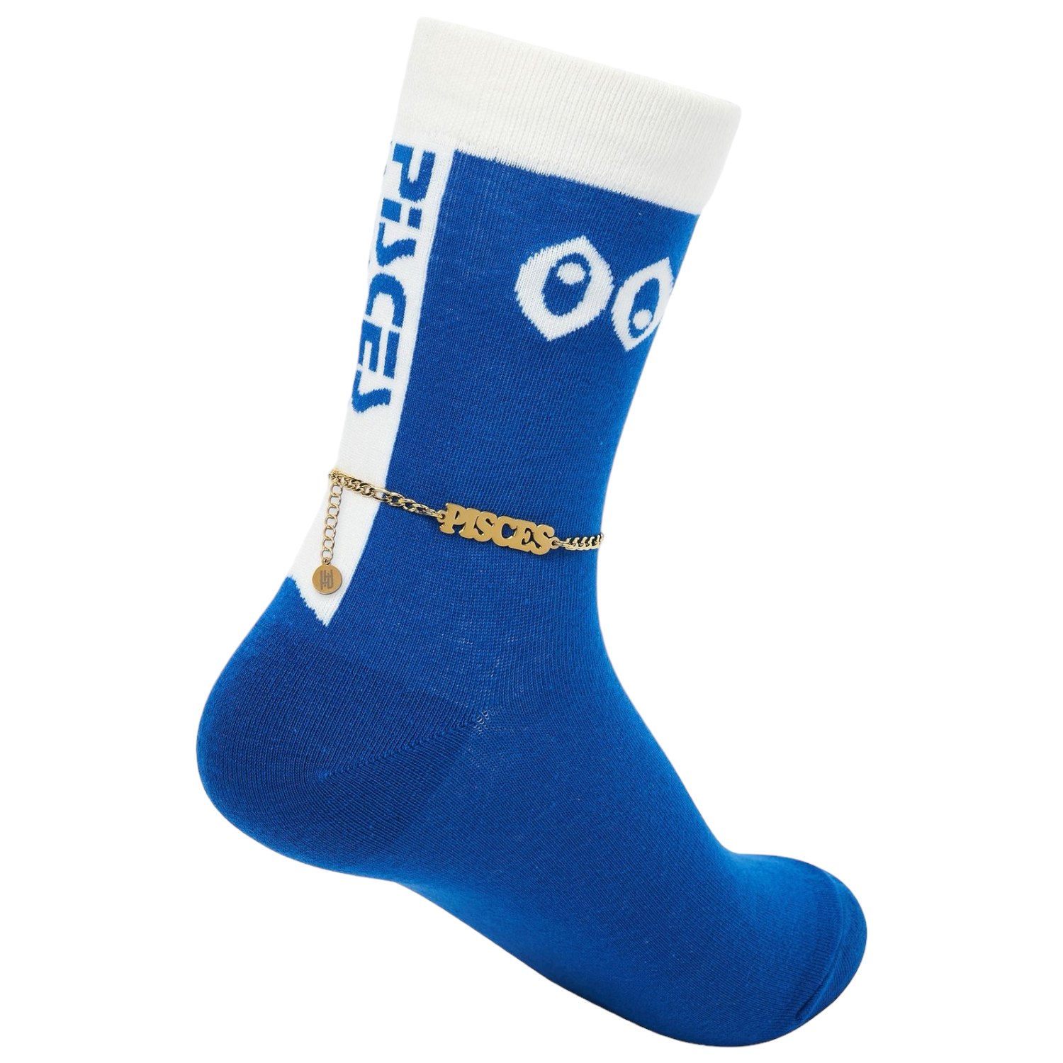 High Heel Jungle By Kathryn Eisman Women's Blue Pisces Sock And Anklet Set In Blue