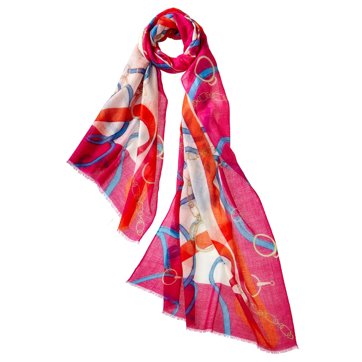 Women’s Alpine Cashmere Cavallo Scarf - Magenta