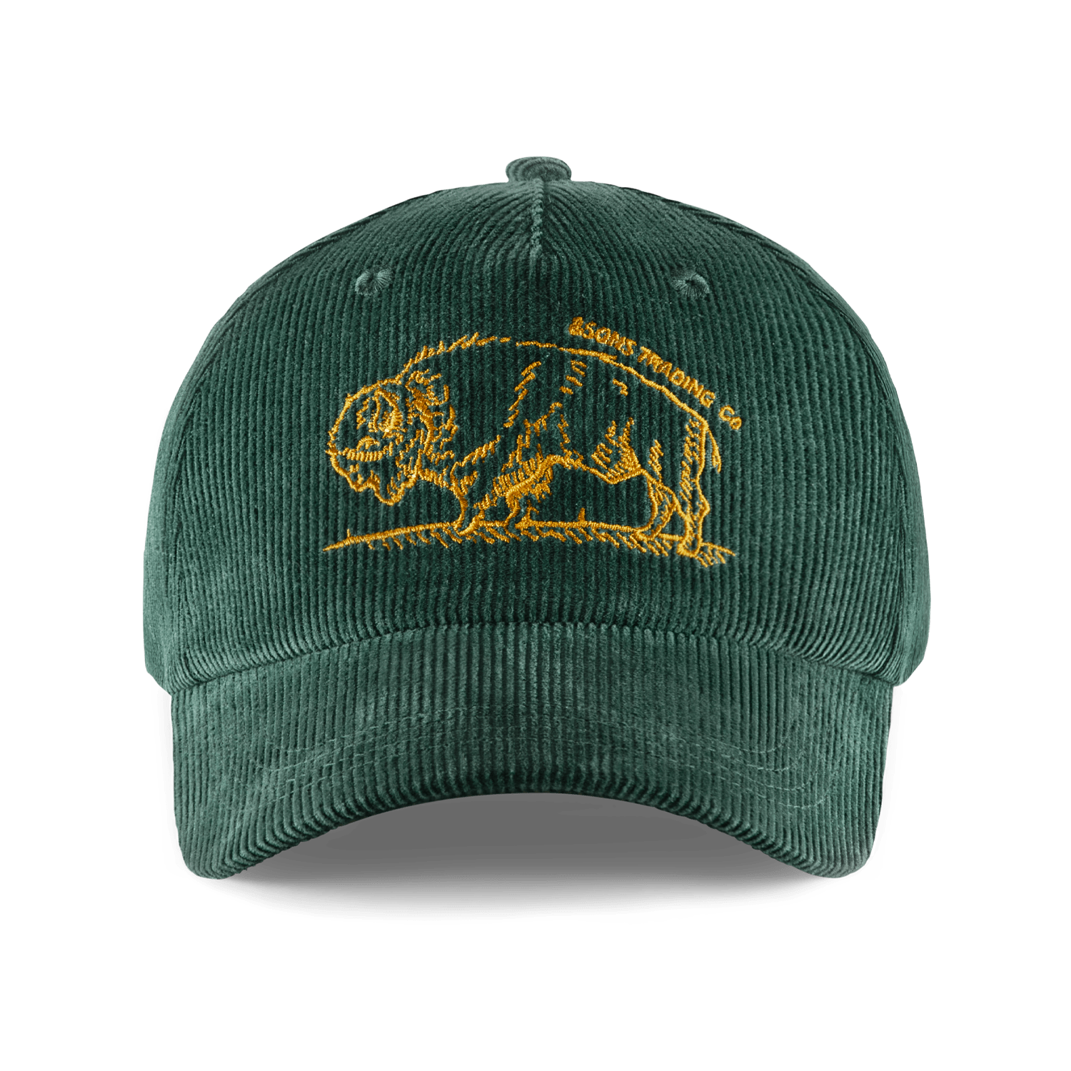 &sons Trading Co Men's Bison Cord Cap Green In Green