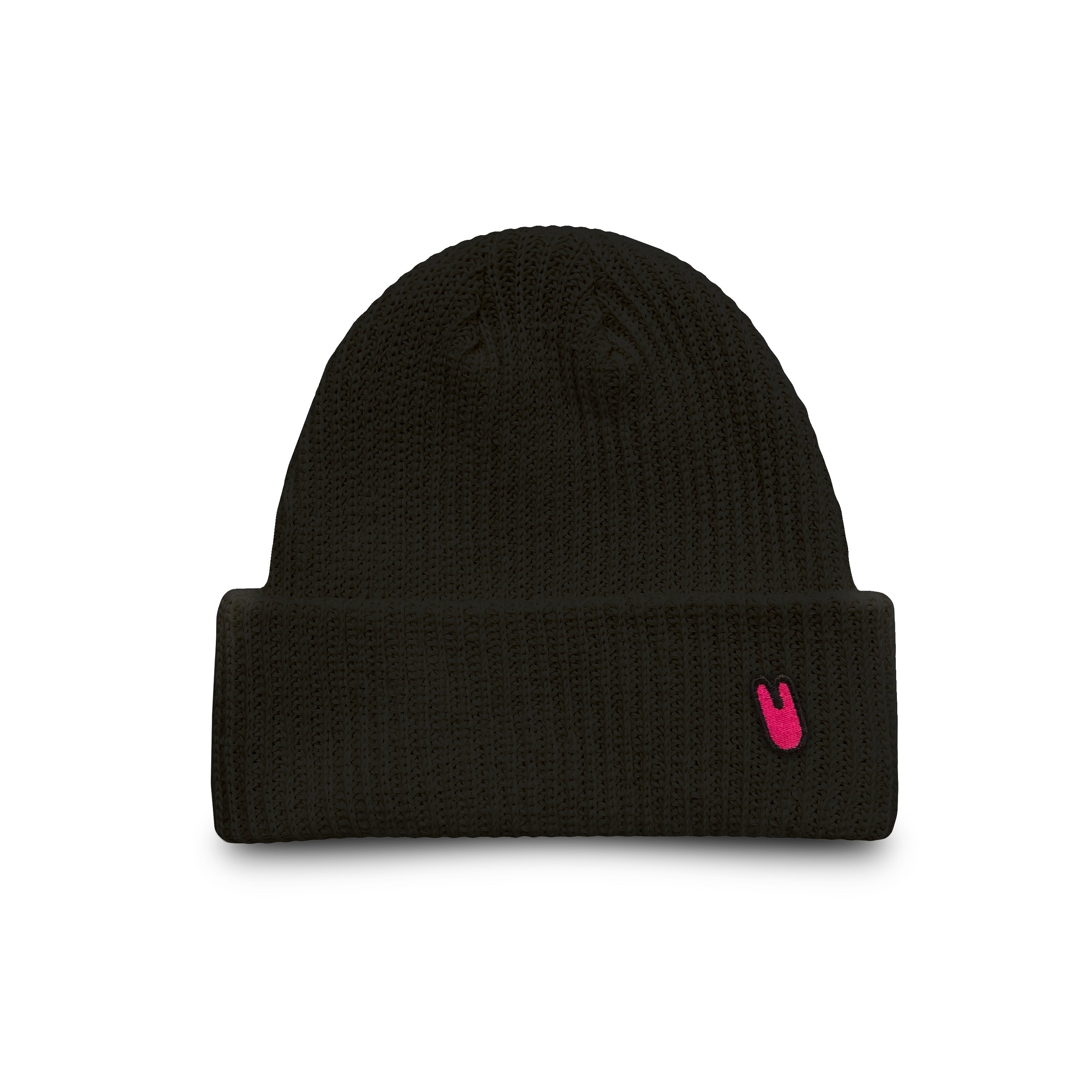 Unless Collective Women's Tongue Logo Beanie - Black In Black