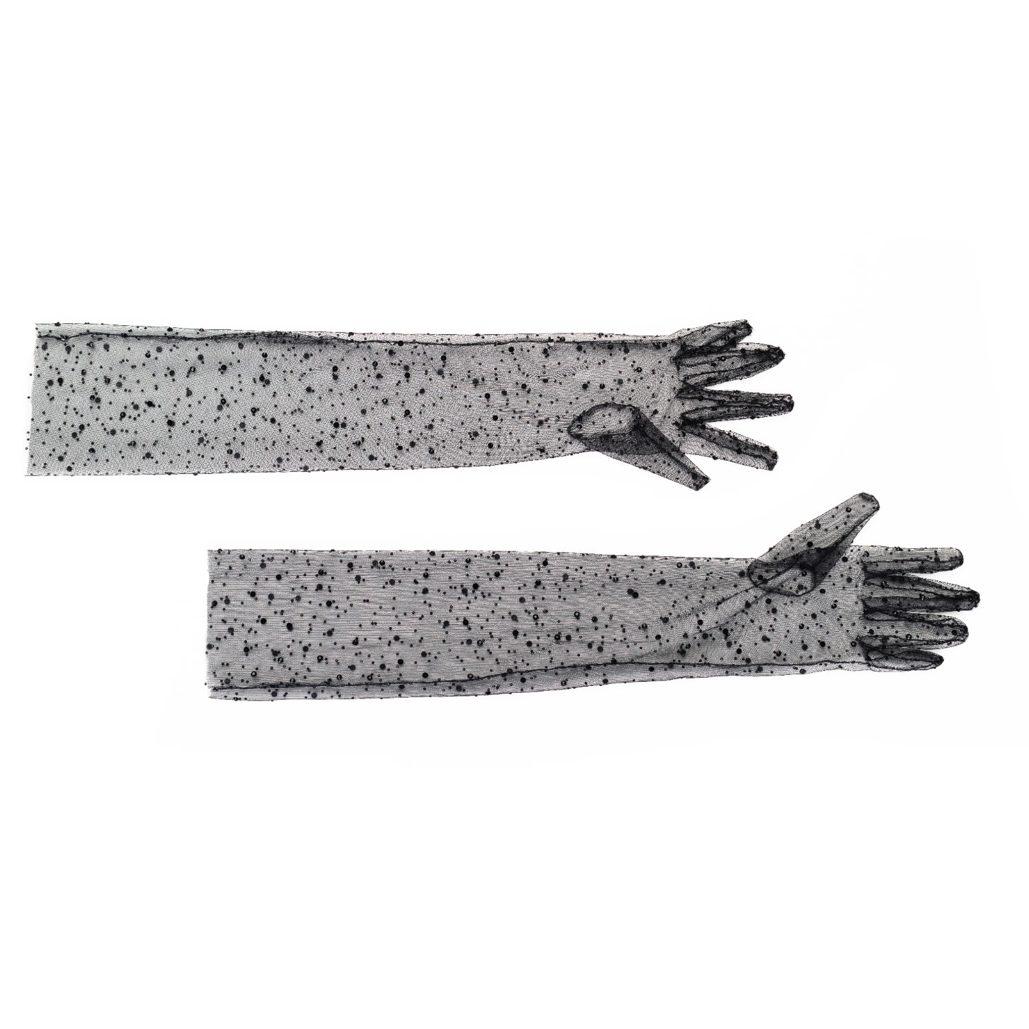 Women's Black Anaya Gloves | One Size | Azima Musayeva