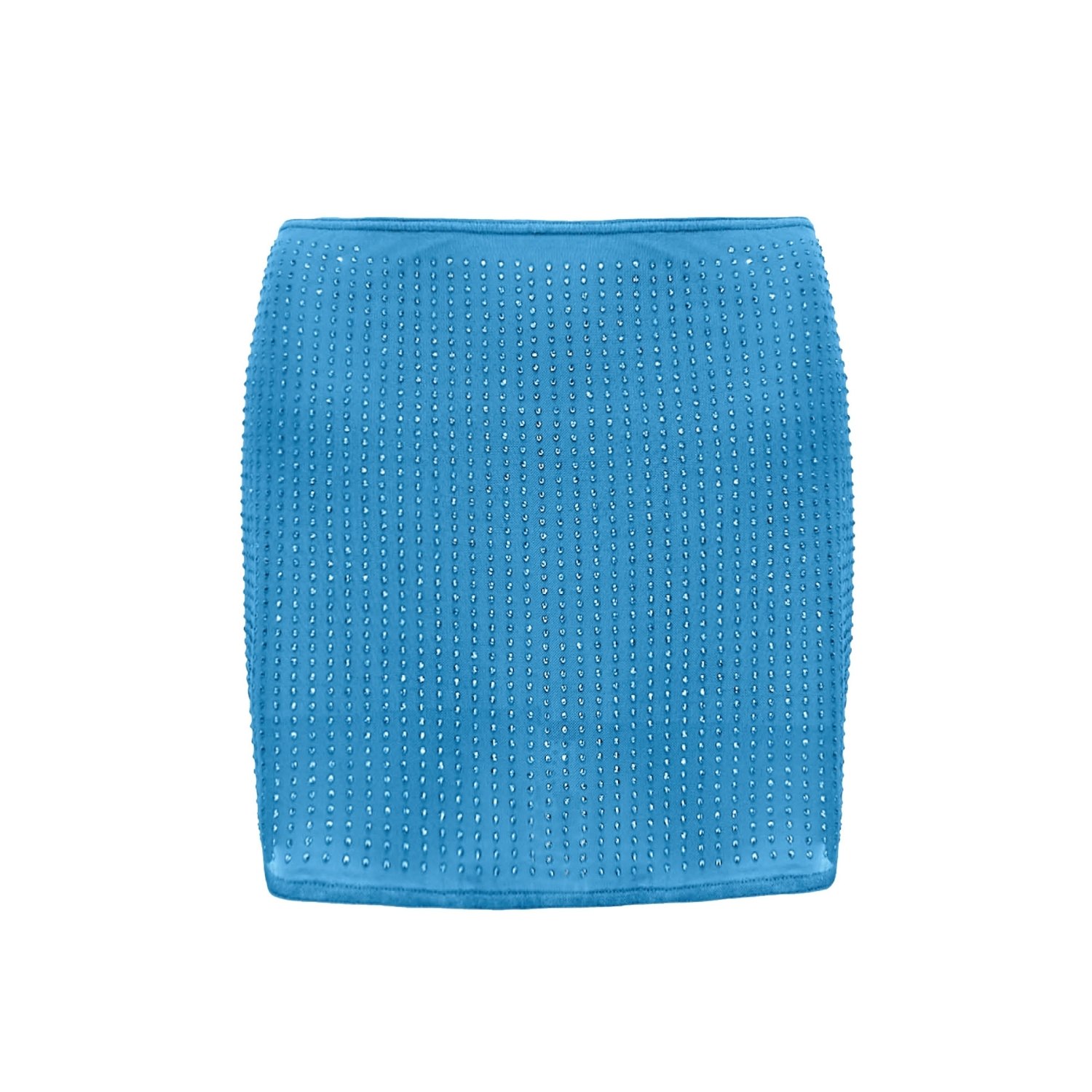 Shop Ow Collection Women's Mesha Blue Rhinestone Mini Skirt