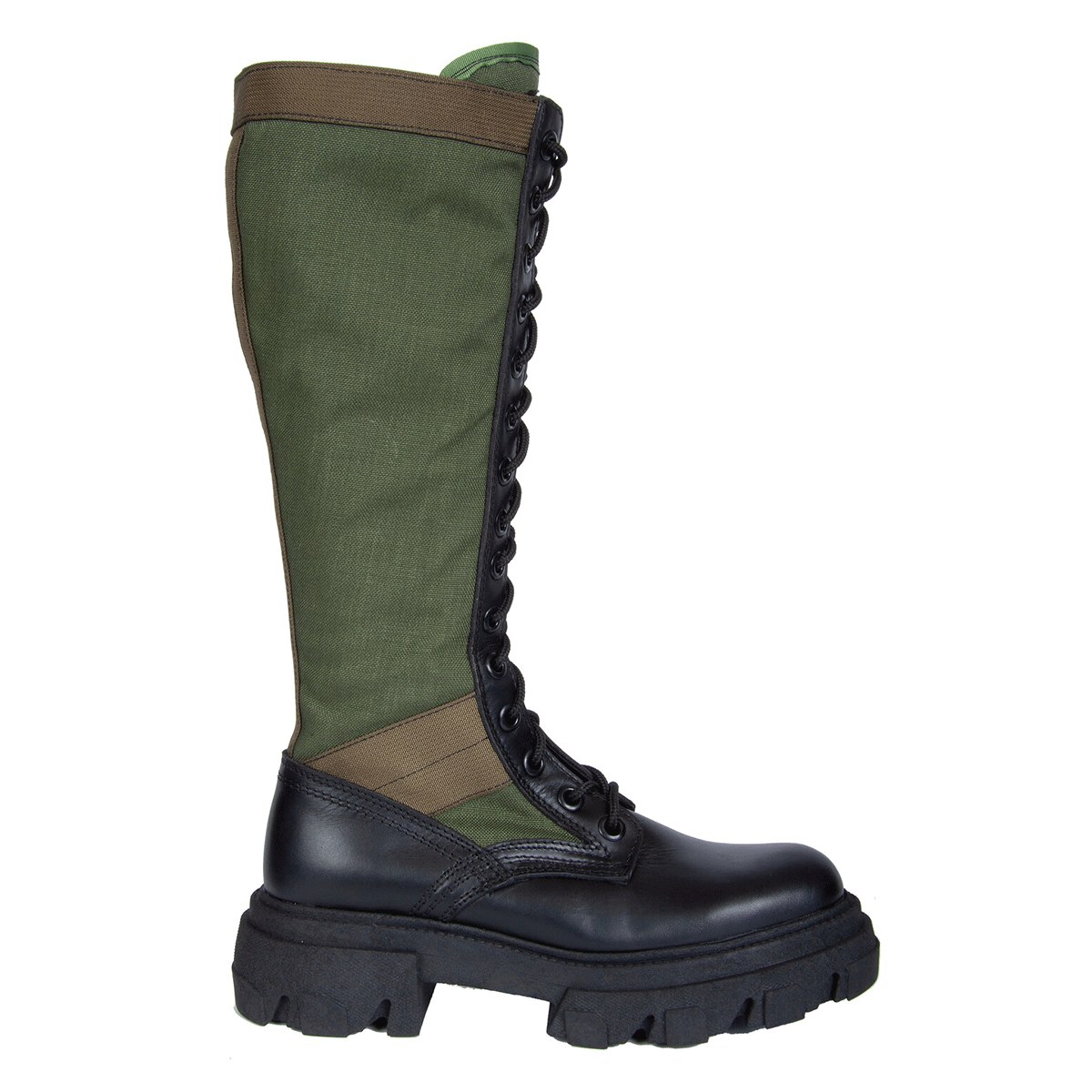 Women’s Green / Black Jungle Tall Knee- High Green Boots 6.5 Uk Urbnkicks