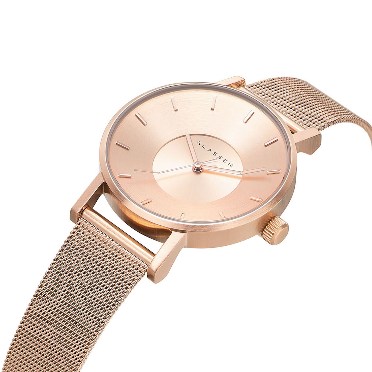 Volare Rose Gold With Mesh Band 36Mm | KLASSE14 | Wolf & Badger