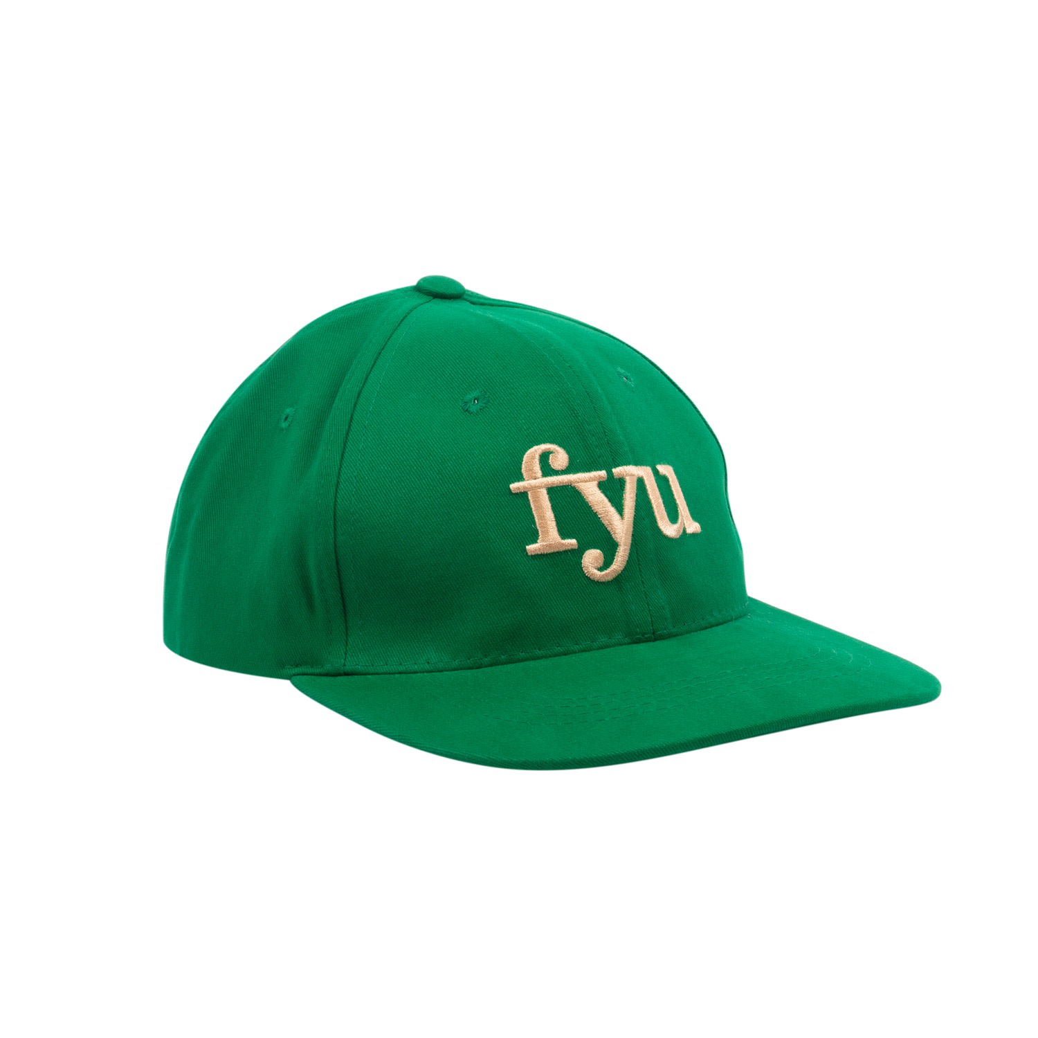 Men’s Embroidered Logo Baseball Cap Green One Size Fyu Paris