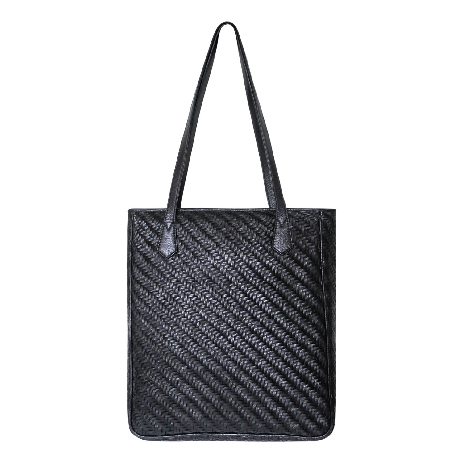 Atelier Du Sac Women's Lea Woven Leather Tote Black