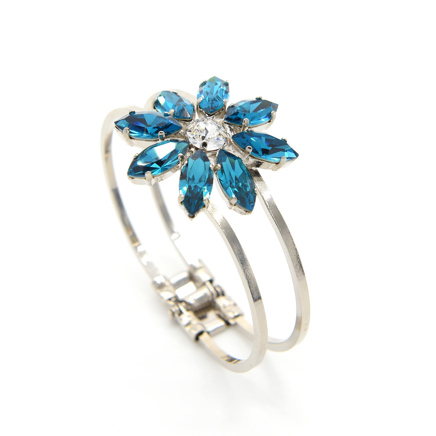 Rosaspina Firenze Women's Blue Indicolite Flora Bracelet In Blue