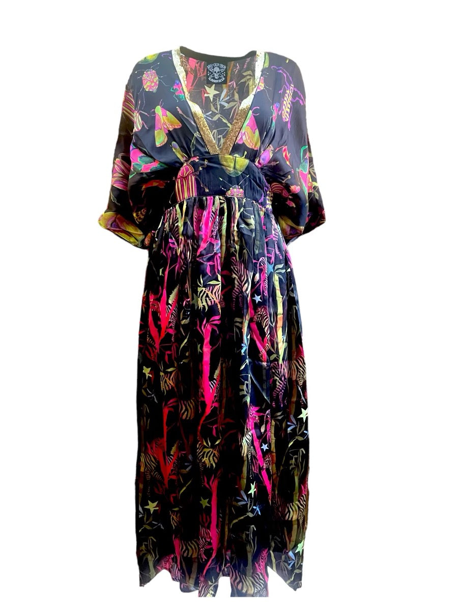 Any Old Iron Women's Multicolor Buggin' Mohawk Sequin Neckline Dress