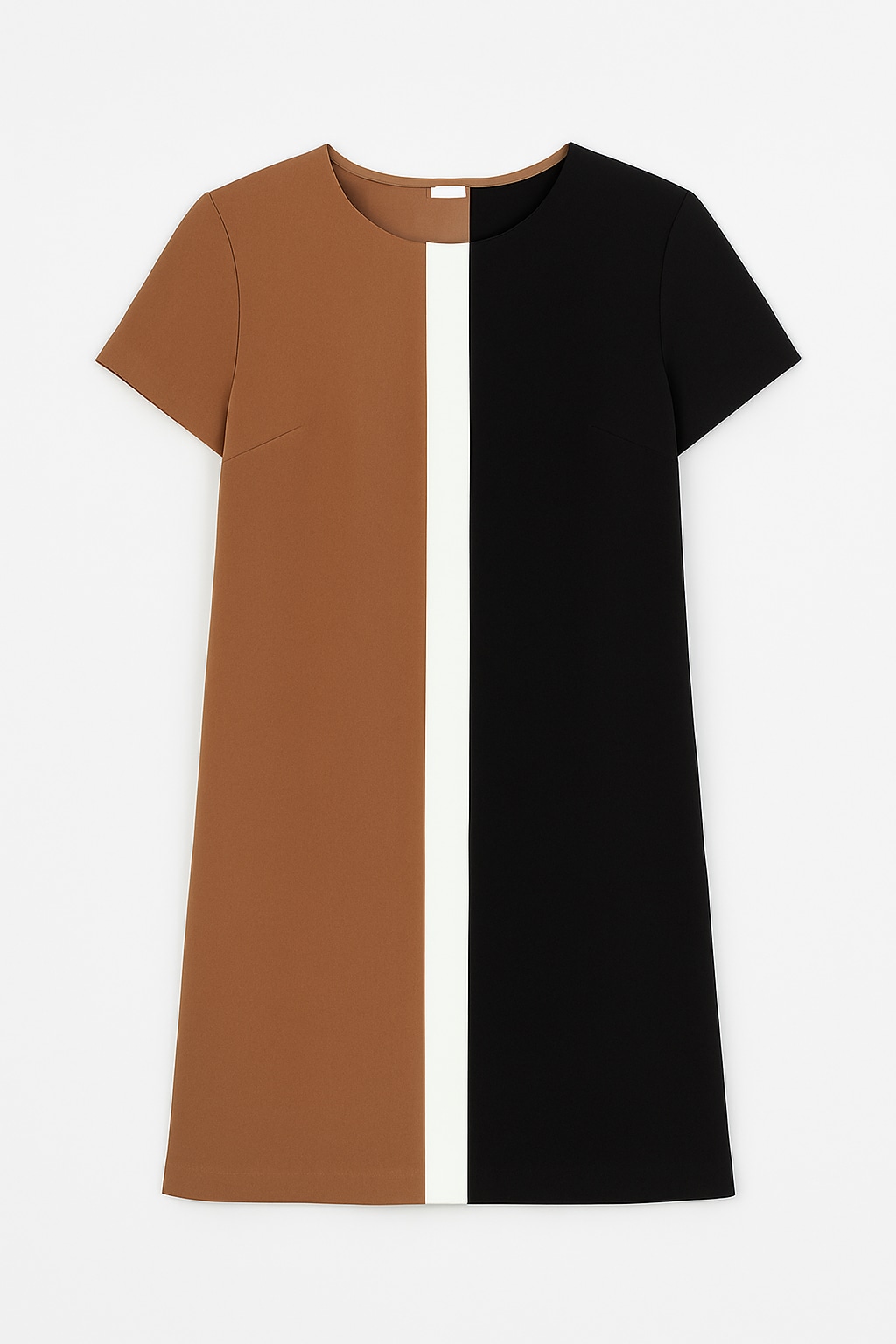 Conquista Women's Brown Straight Short Sleeve Dress In Brown