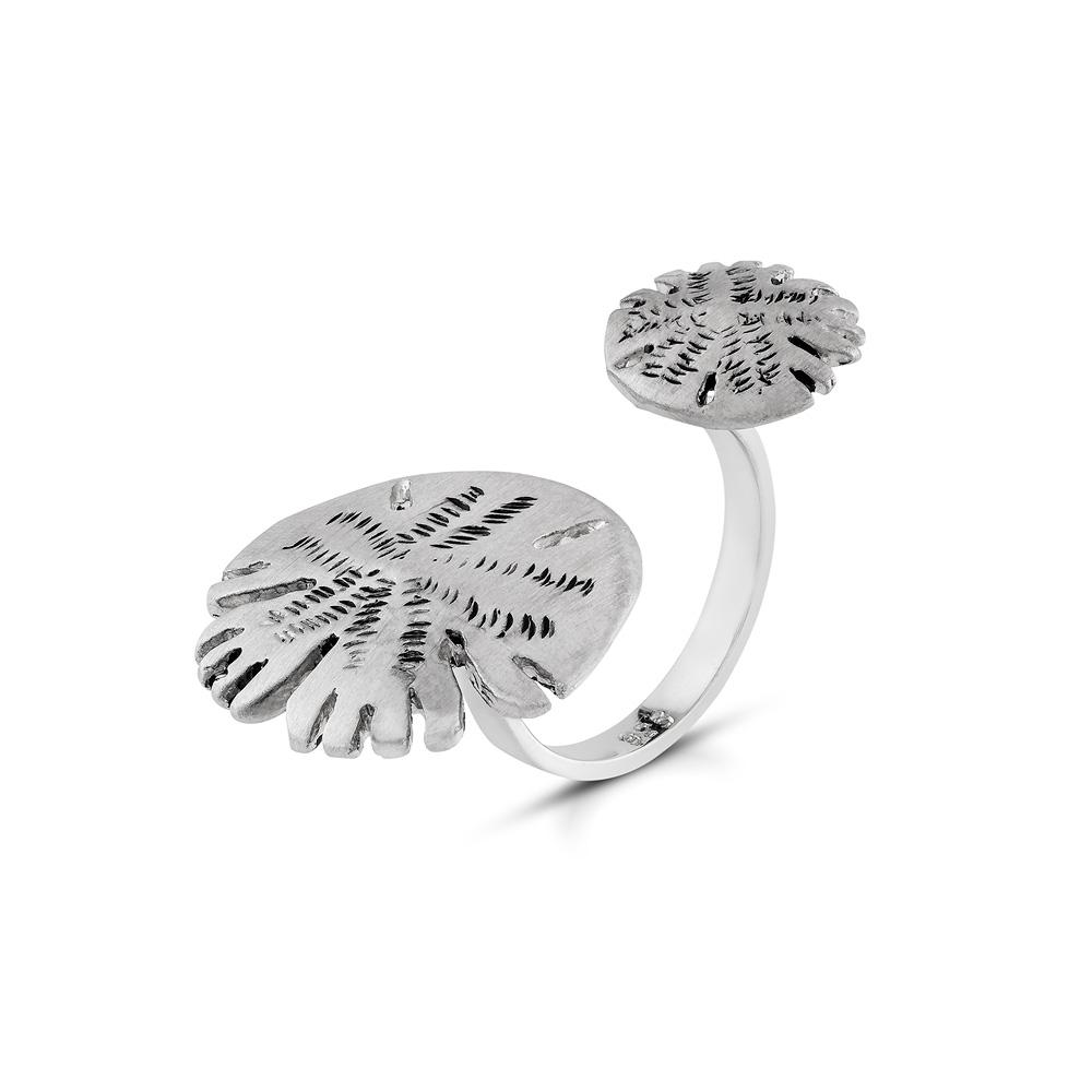 Sophie Simone Designs Women's Ibiza Double Ring - Silver In Silver