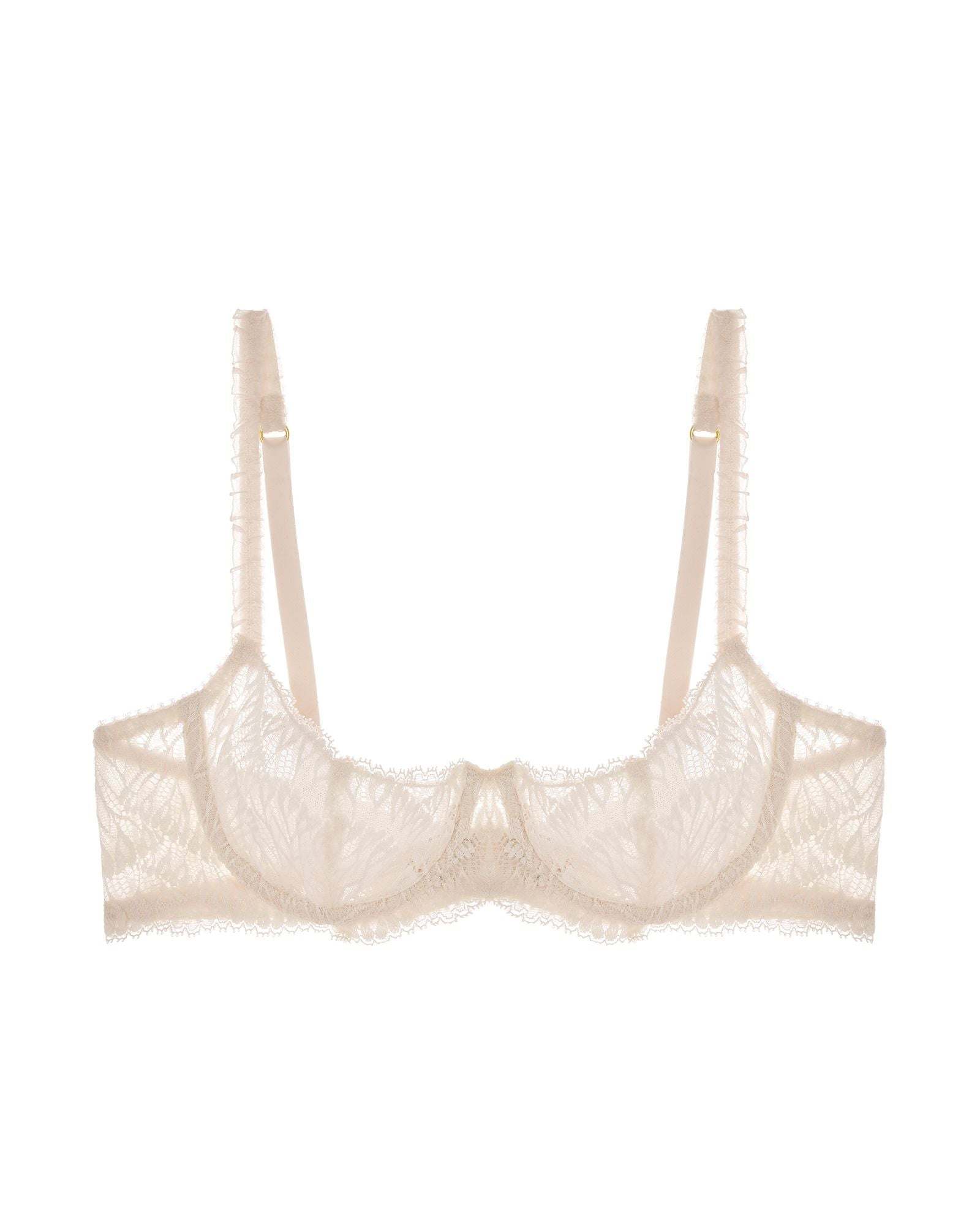 Women&rsquo;s White Loulou Balconette Bra Blanc | 30C | Journelle