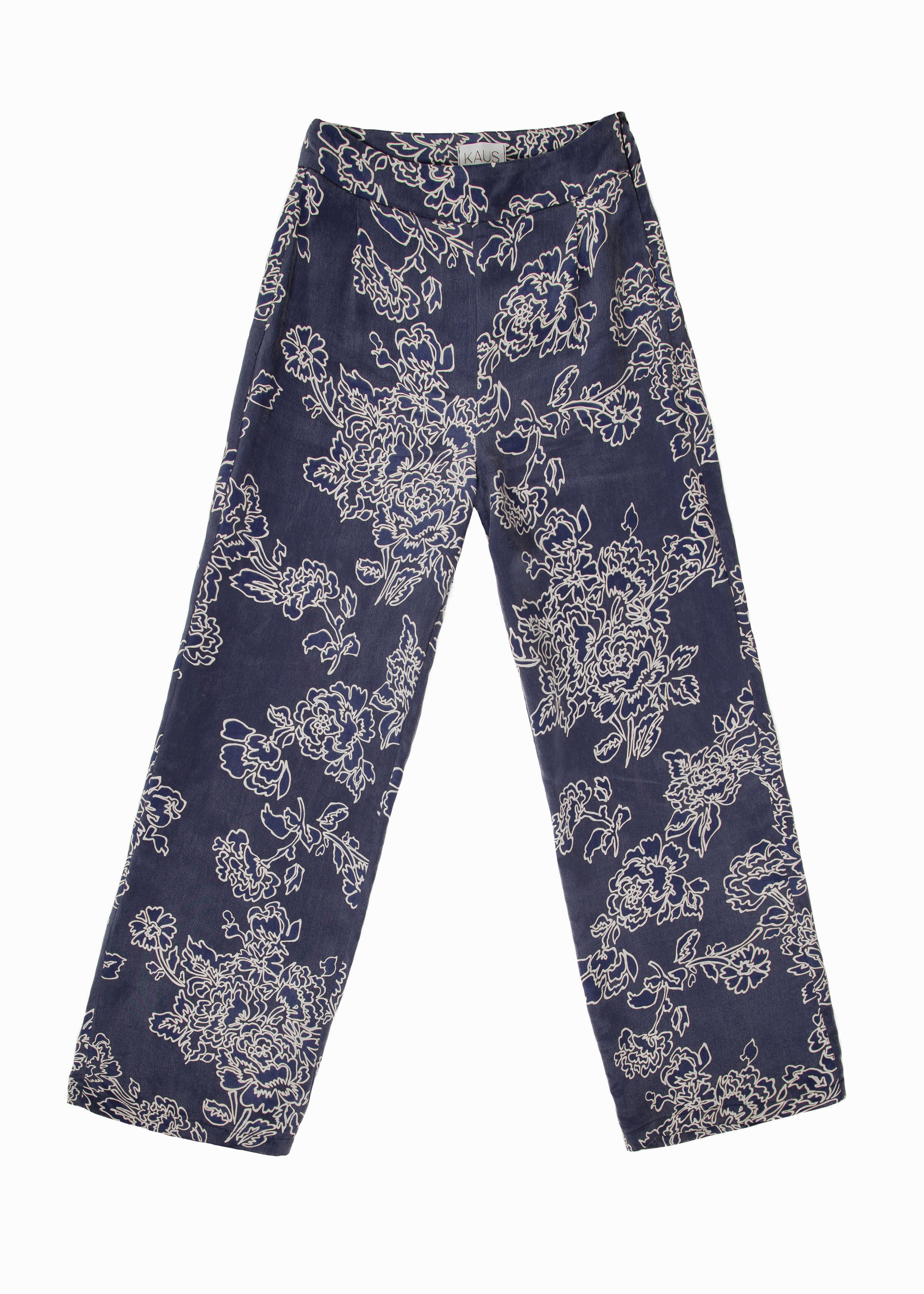 Women’s Blue Carina Trousers Small Kaus Studio