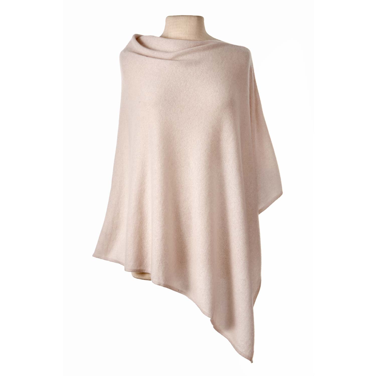 Women’s Neutrals Alpine Cashmere Classic Poncho - Dune One Size