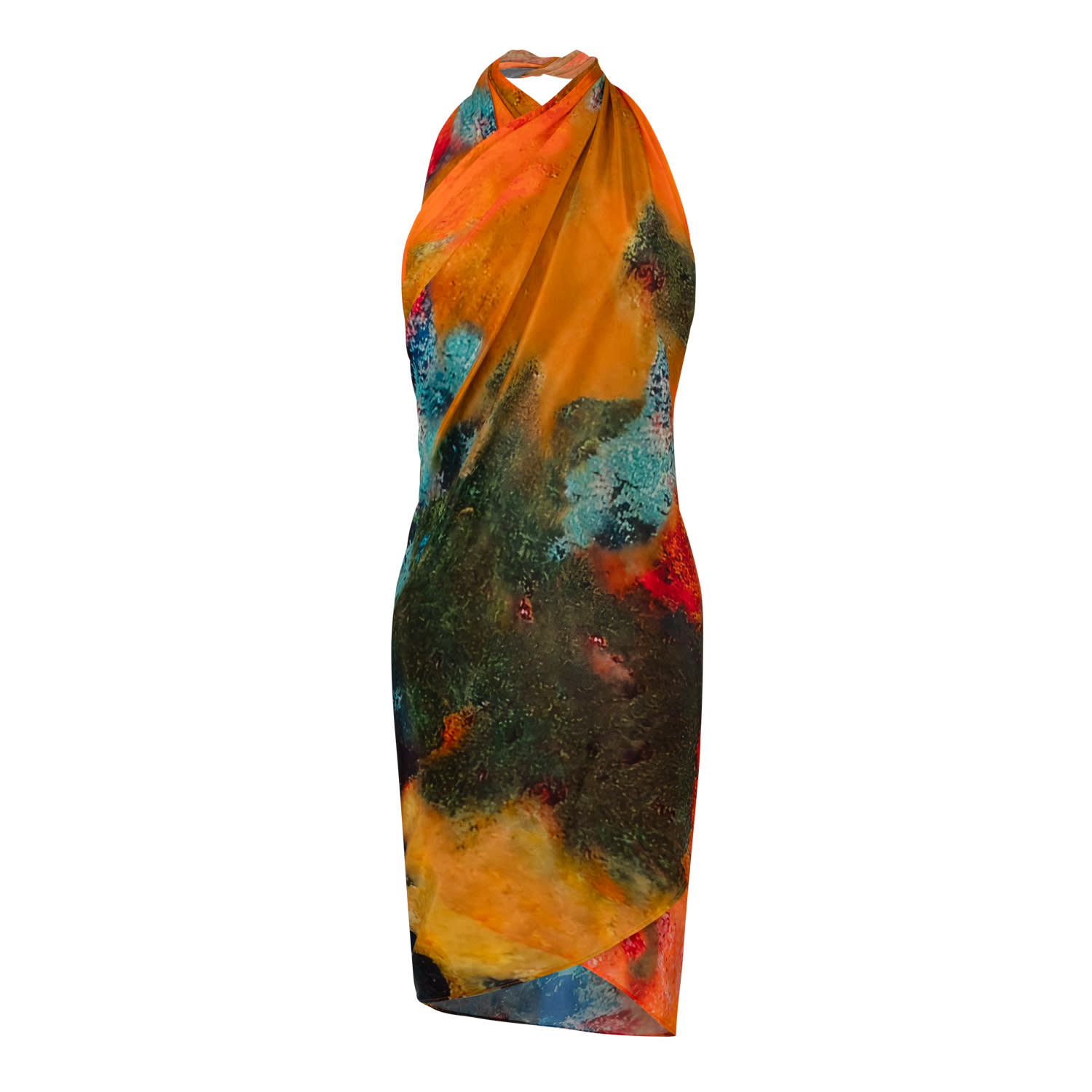 Dhara Sheth Dubai Women's Canvas & Chaos Abstract Print Halter-style Sarong