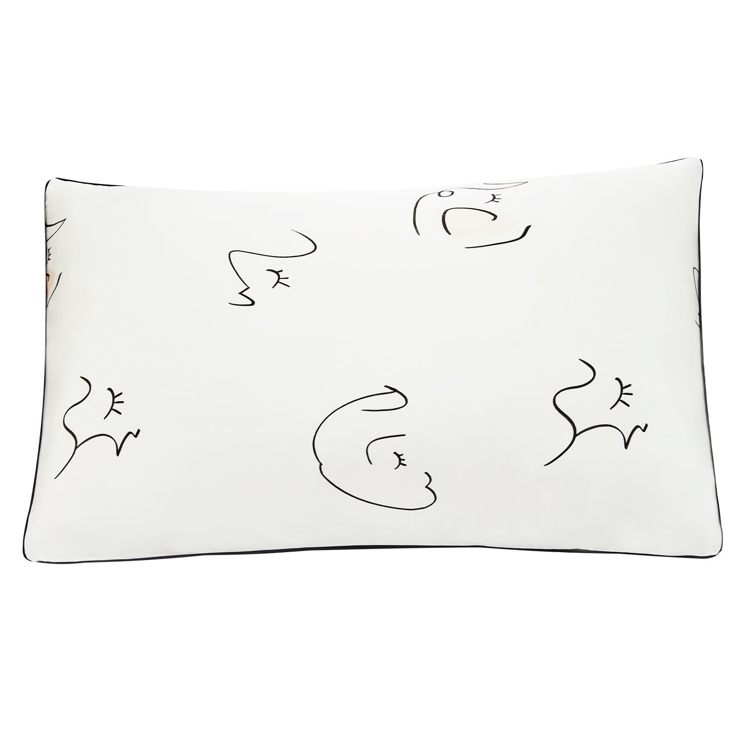 Not Just Pajama Women's The Dream Art Printed Silk Pillowcase - White In White