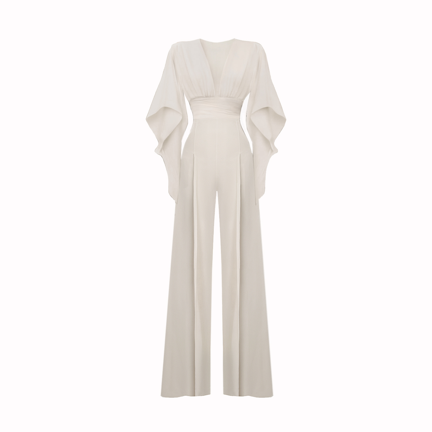 Lily Phellera Women's Calypso Jumpsuit In Angel Breath White In White