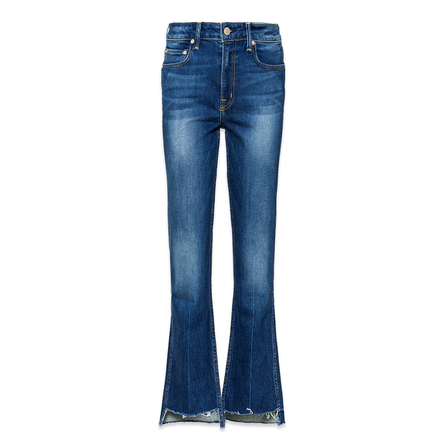 Noend Denim Blue Farrah Kick Flare Jeans In Cincinnati In Blue