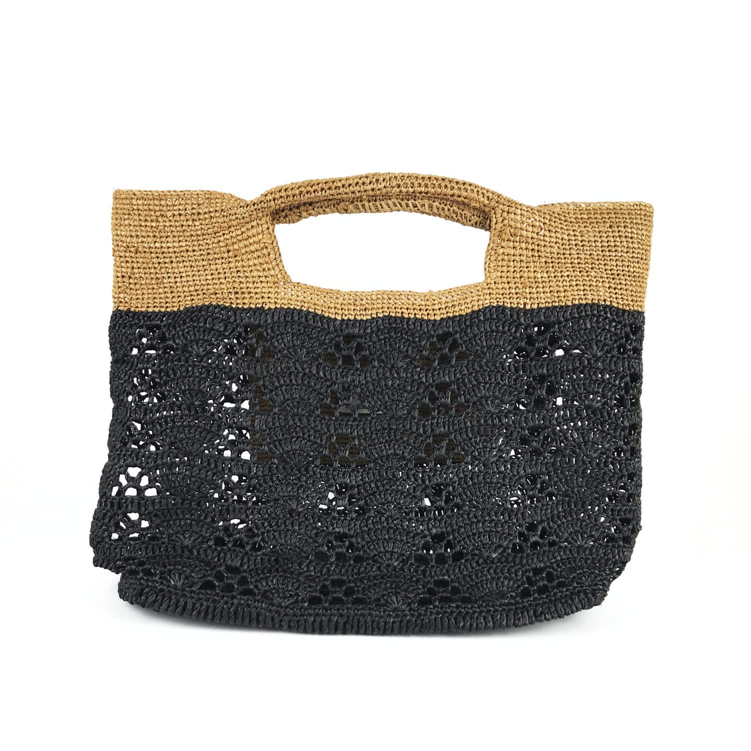 raffia beach tote