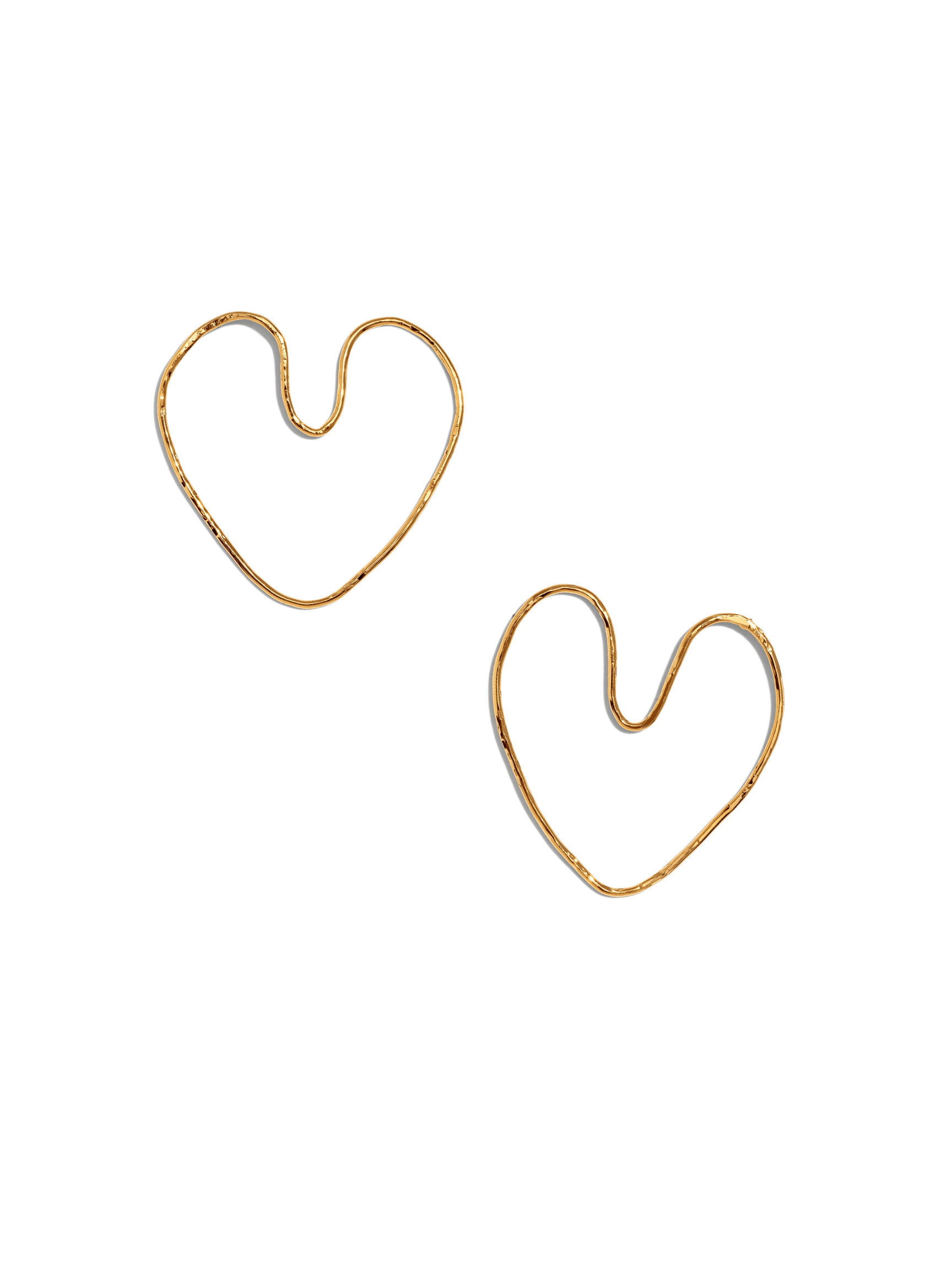 Jaredjamin Women's Gold Small Fluttering Heart Earring
