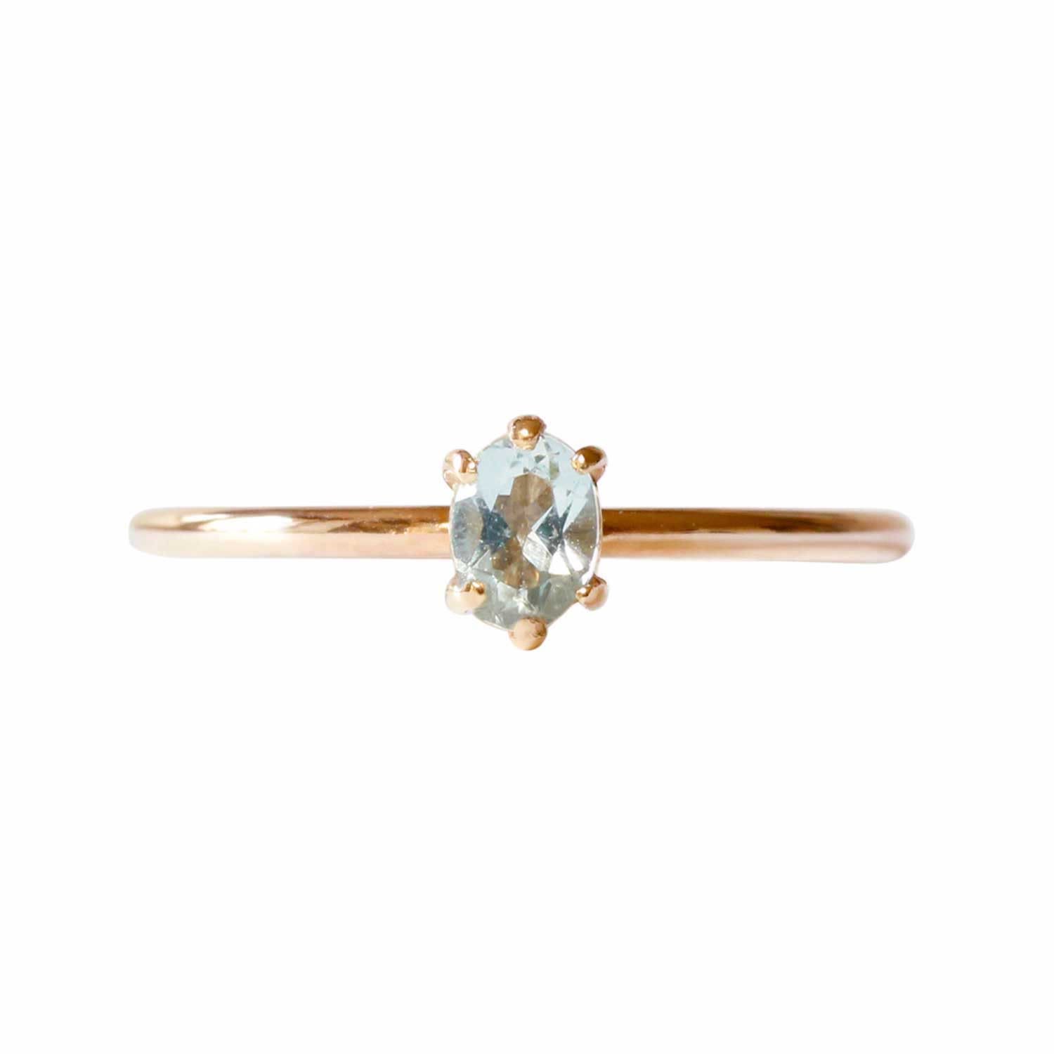 Women’s Aquamarine Ring - Rose Gold Lee Renee