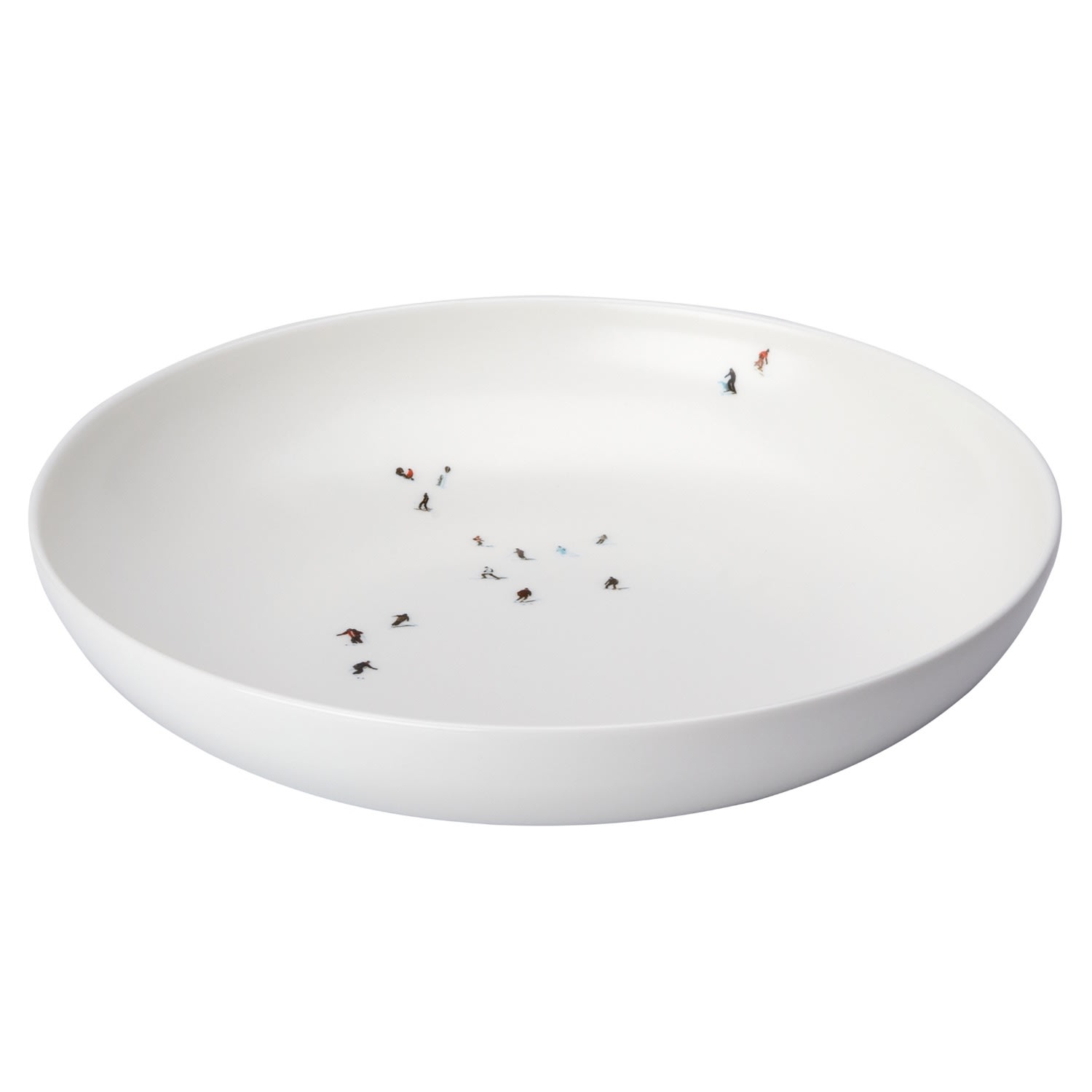 Dede Johnston White Skier Coupe Bowl