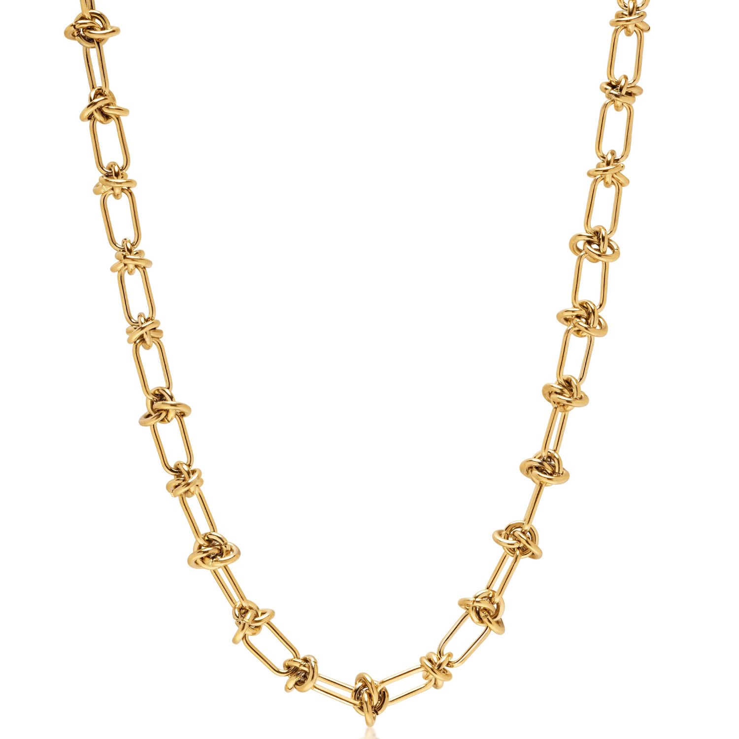 Women’s Golden Barbed Wire Necklace Nialaya