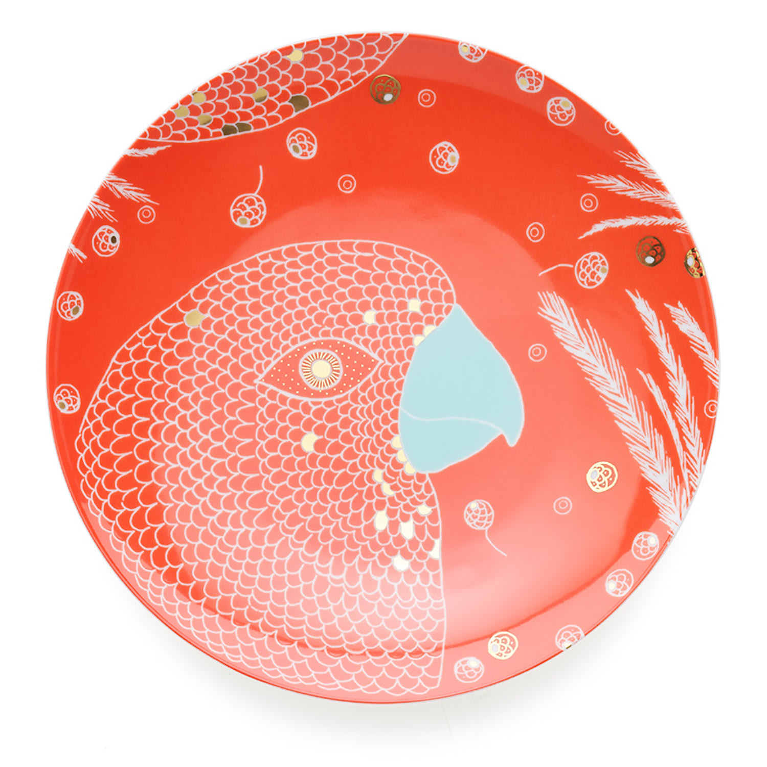 Arro Porcelain Currant Red Dinner Plate In Red