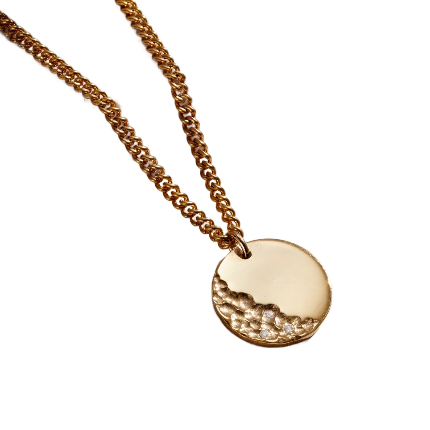 Posh Totty Designs Men's Yellow Gold Strata Disc Necklace In Gold