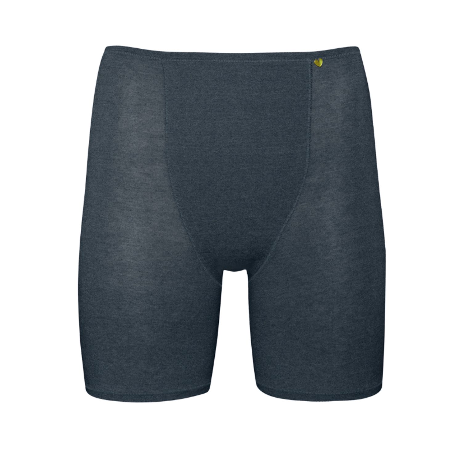 Zd Zero Defects Women's Grey Galatea Short-leg Panties – Comfort & Thigh Protection With Soy Fiber - Color Graphite In Grey
