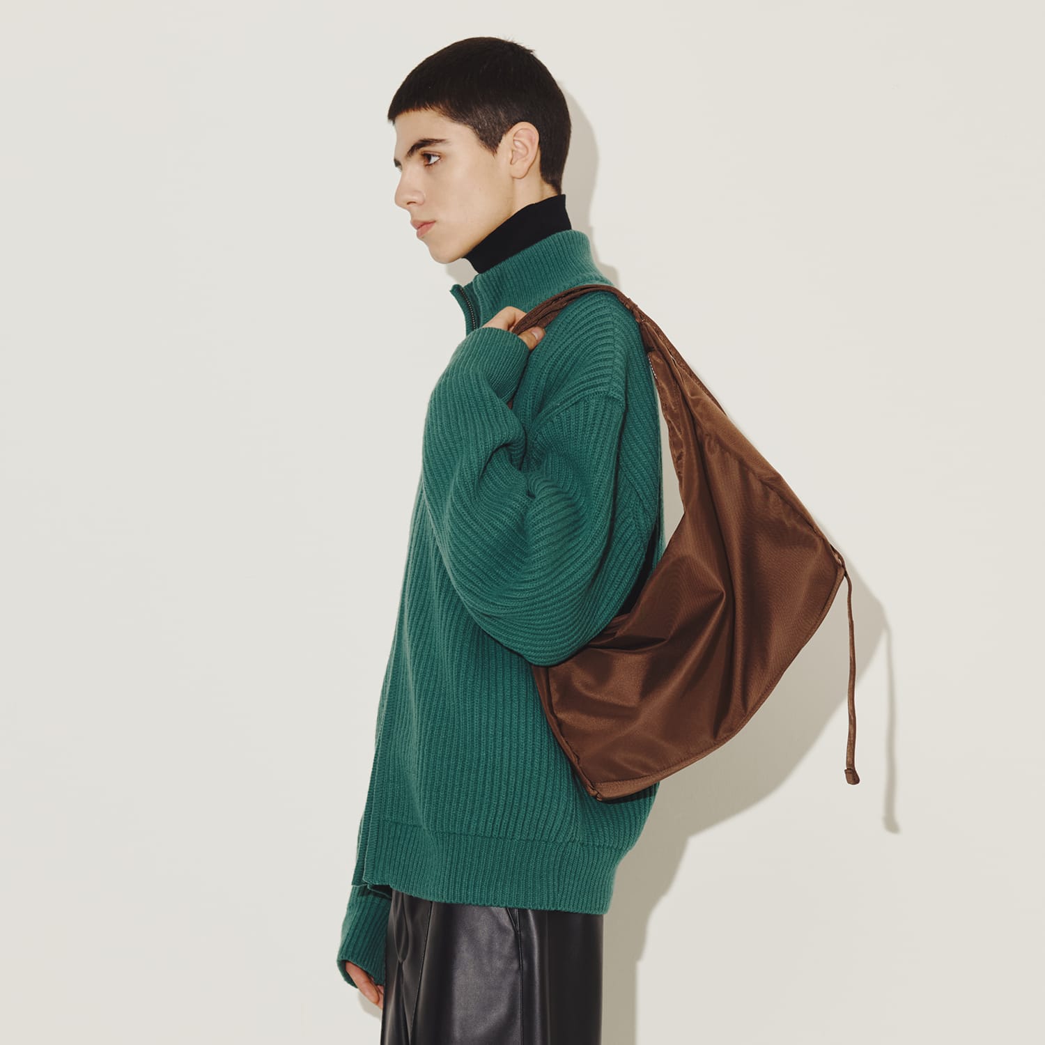 HAH ARCHIVE★ARK BROWN SILVER MESSENGER BAG★2色 Second Edition | Ark Messenger Bag - Brown | HAH ARCHIVE