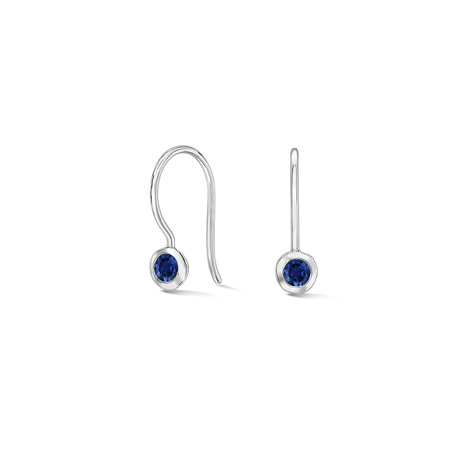Dower & Hall Women's Blue Sapphire Twinkle Drop Earrings In Sterling Silver In Metallic