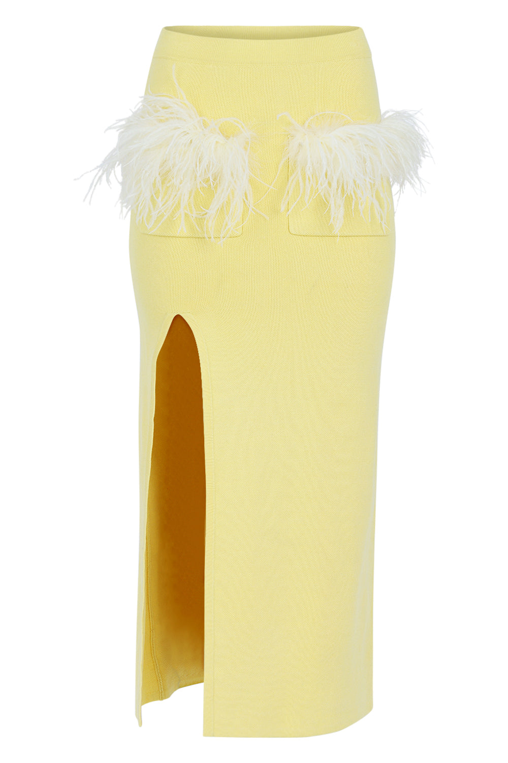 Andreeva Women's Yellow / Orange Yellow Vanilla Knit Skirt In Yellow