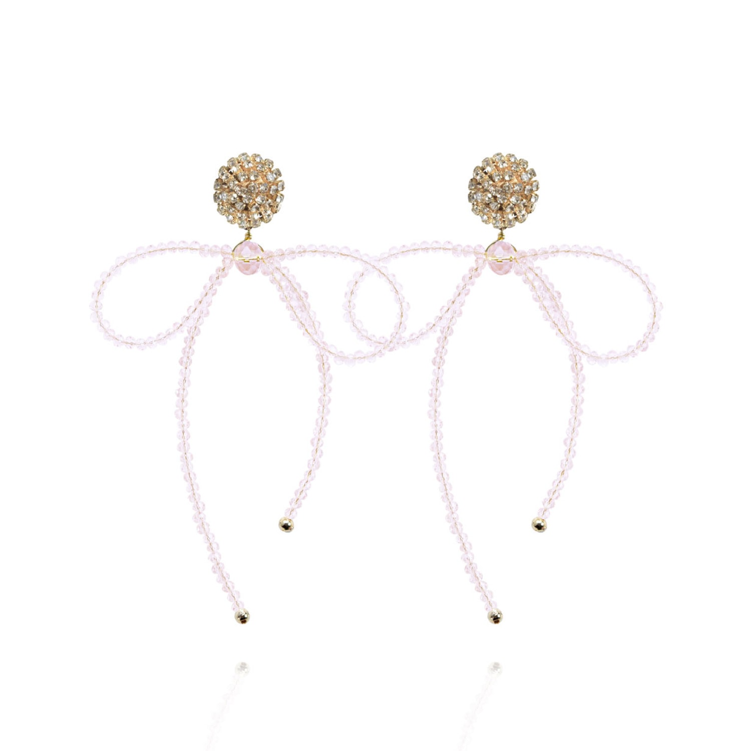Saule Label Women's Pink / Purple Lucia Earrings In Rosy Sparkle