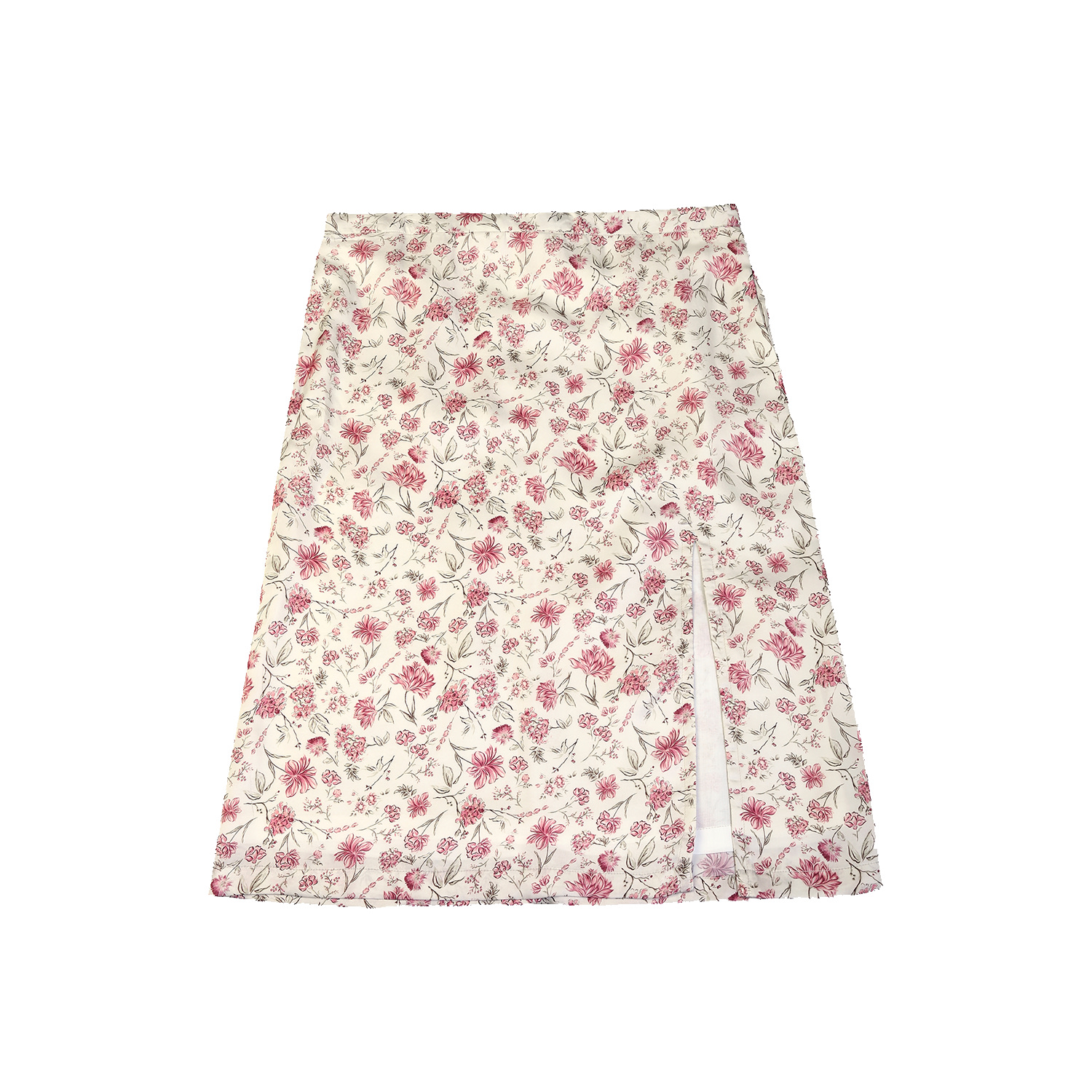 Reistor Women's Pink / Purple Brunch Petal Fusion Satin Skirt In Pink/purple