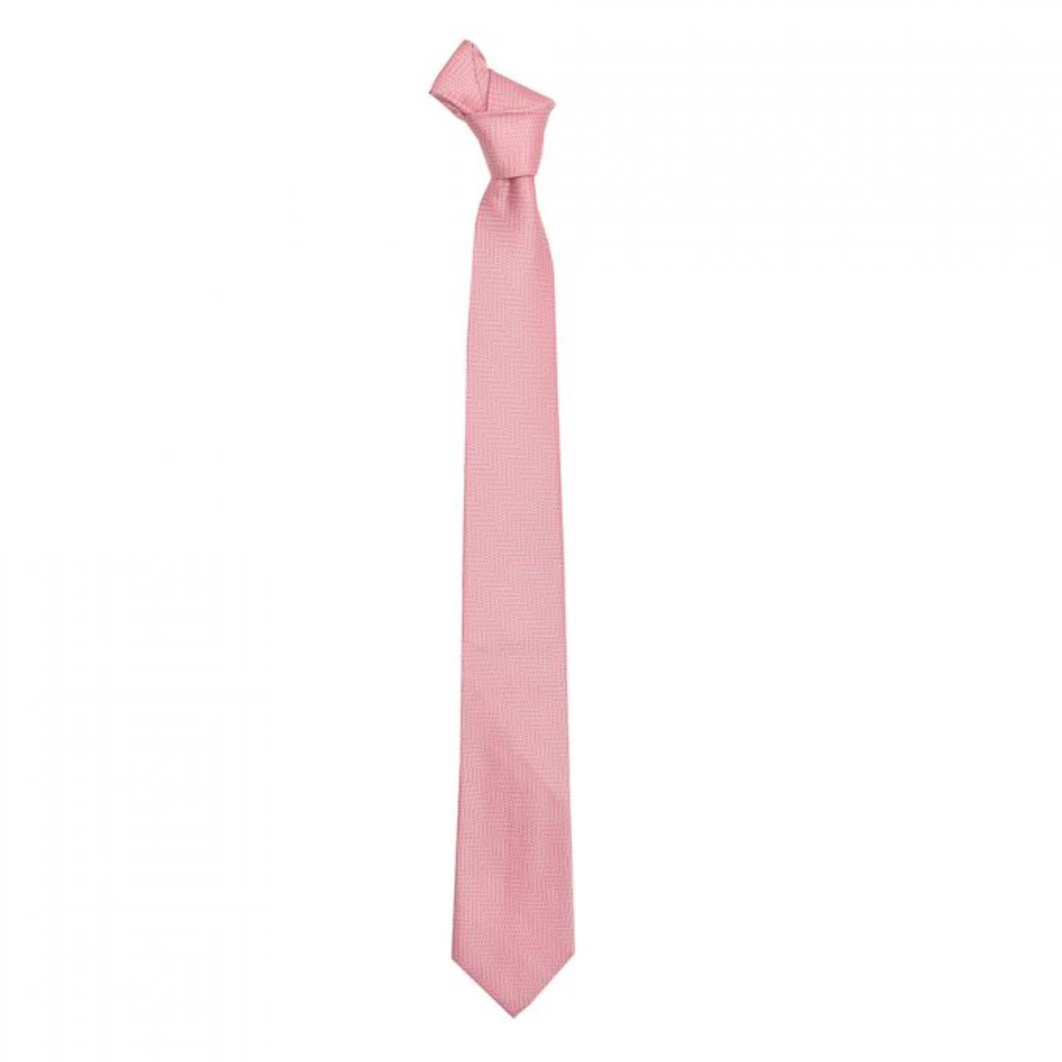 David Wej Men's Plain Textured Tie – Pink In Pink