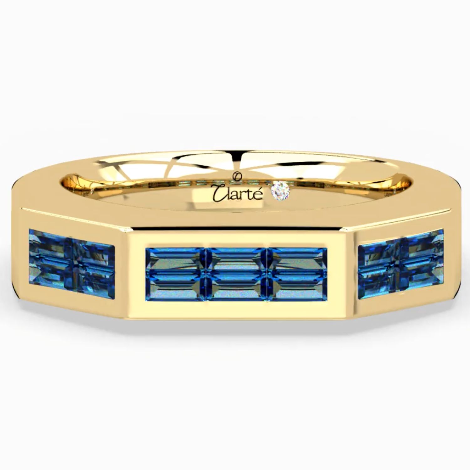 Women’s Blue / Gold Dorothy Ring - Blue Sapphire Clartè