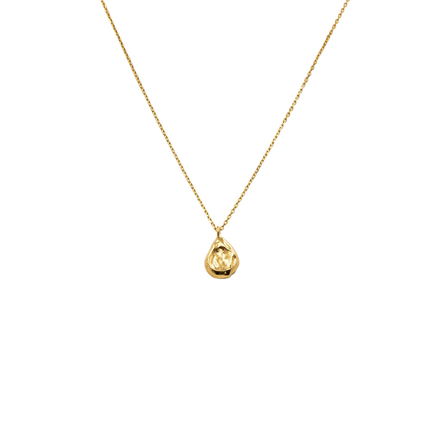 Women’s 925 Silver Avocat Necklace - Gold Verte