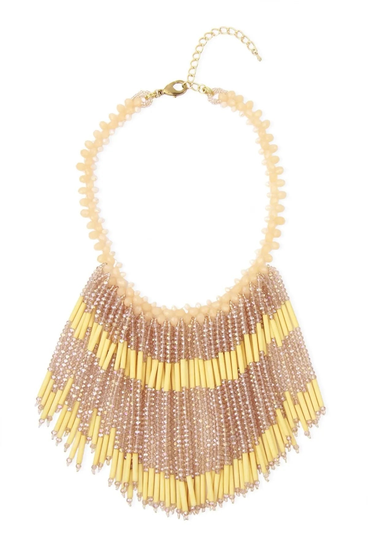 Saachi Women's Gold Beaded Fringe Falling Necklace In Gold